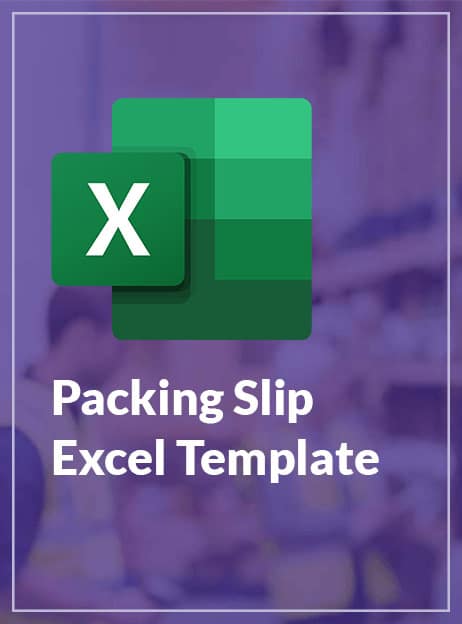 packing slip excel template