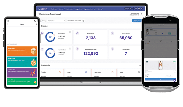 Logiwa Device Screens